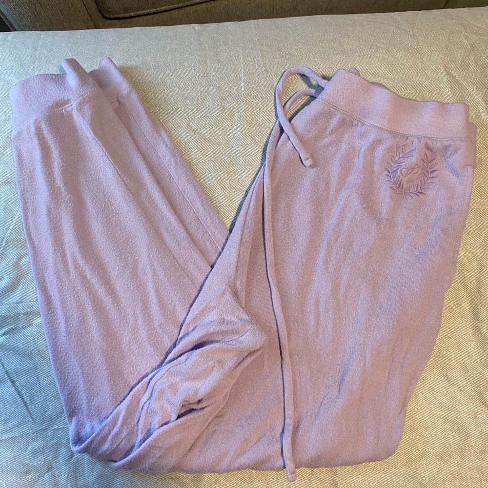Lilac Victoria's Secret plush lounge jogger pants